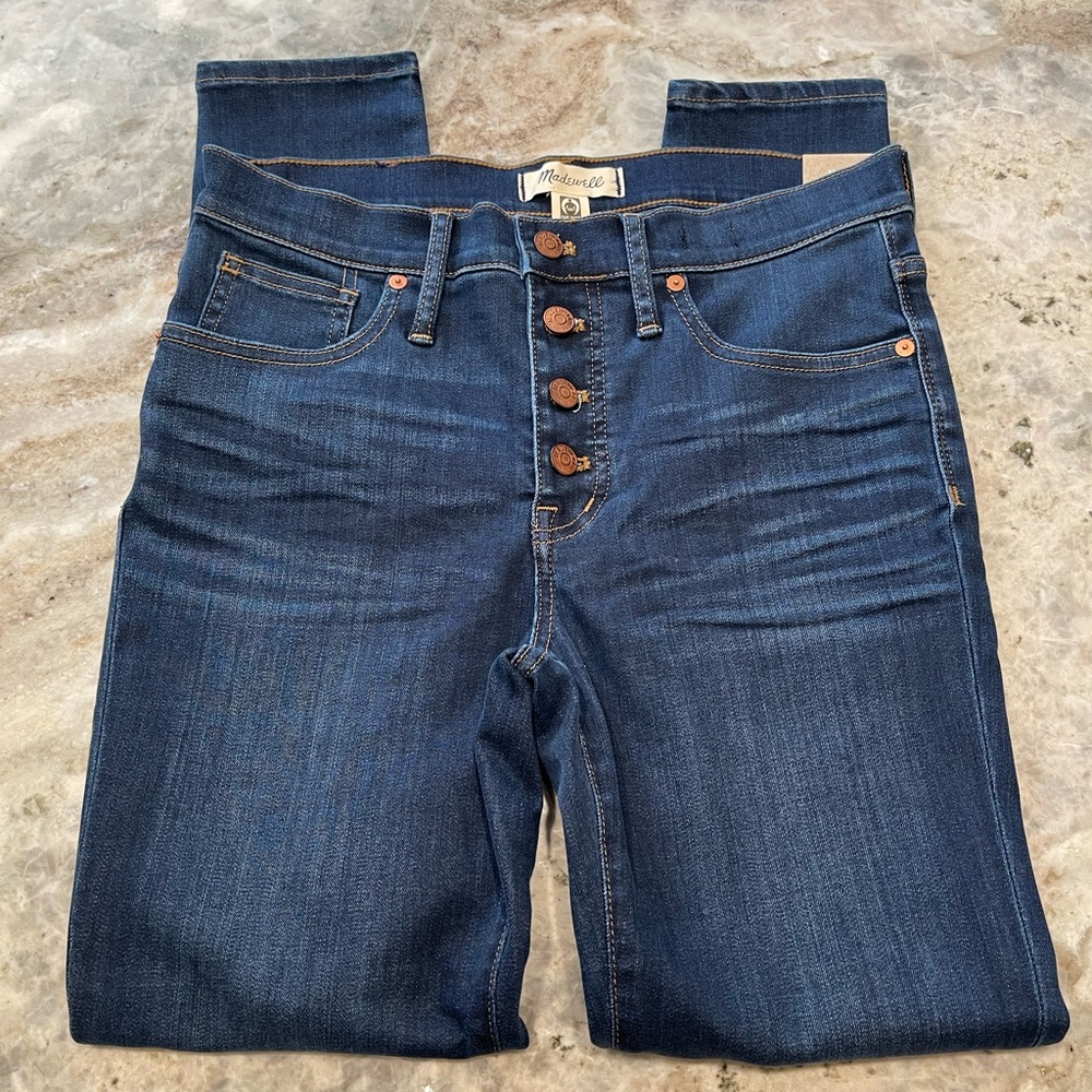 Madewell 9” Mid Rise Skinny Jeans - Picture 2 of 12